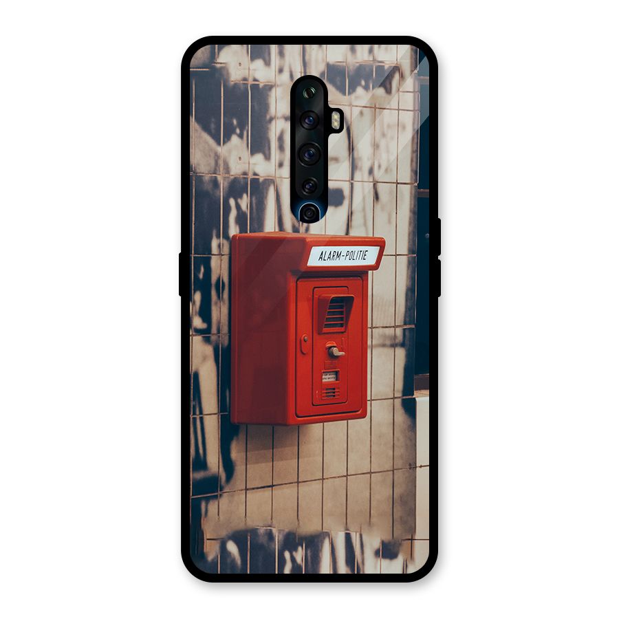 Vintage Alarm Glass Back Case for Oppo Reno2 F