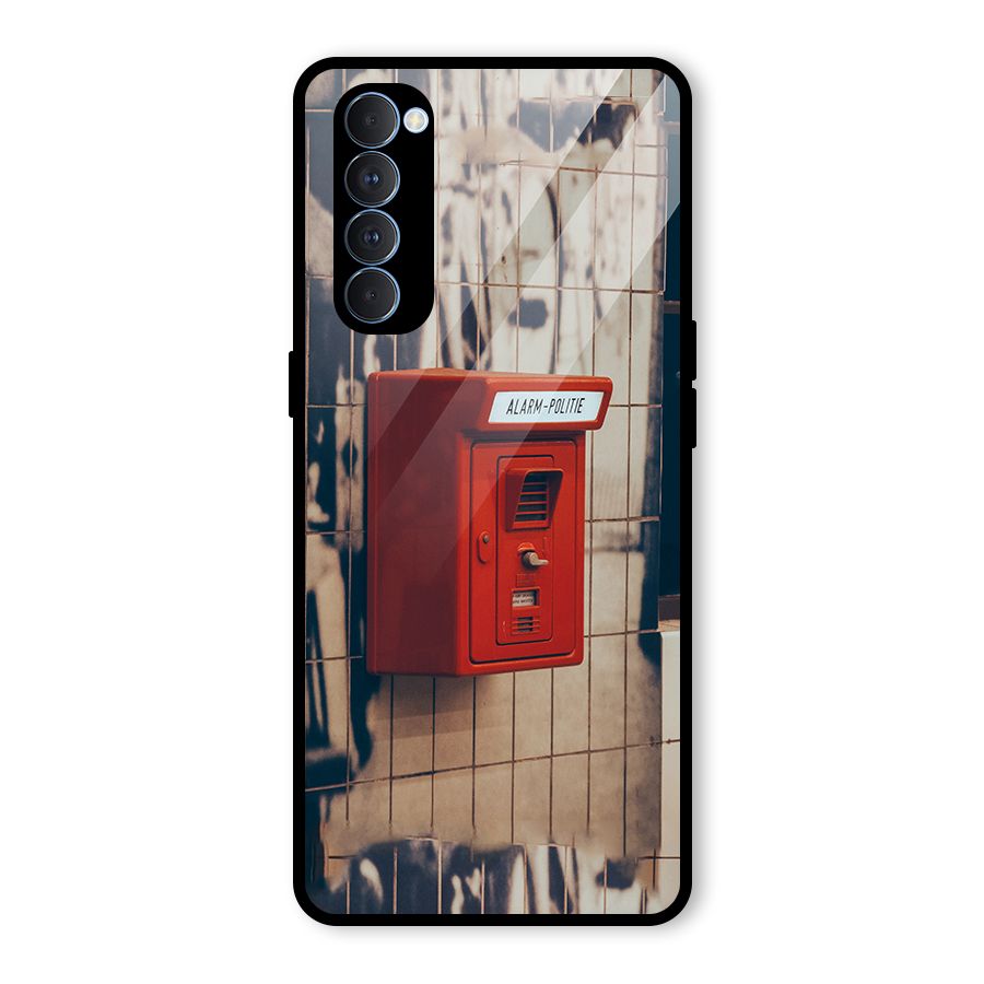 Vintage Alarm Glass Back Case for Oppo Reno4 Pro