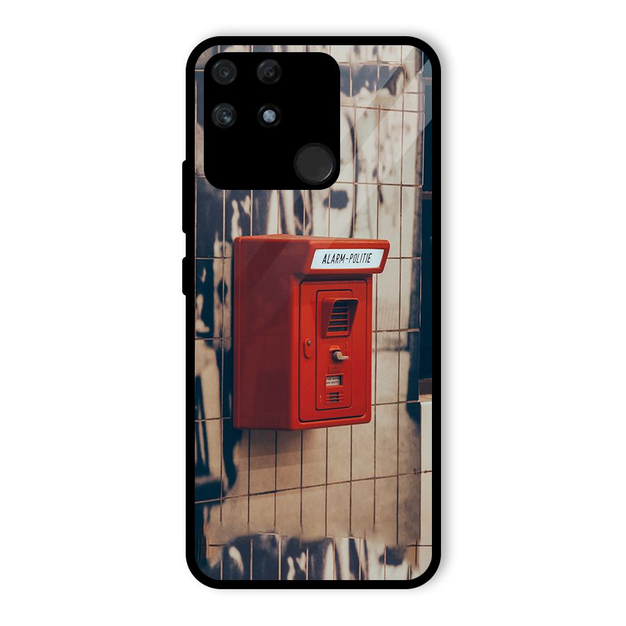 Vintage Alarm Glass Back Case for Realme Narzo 50A
