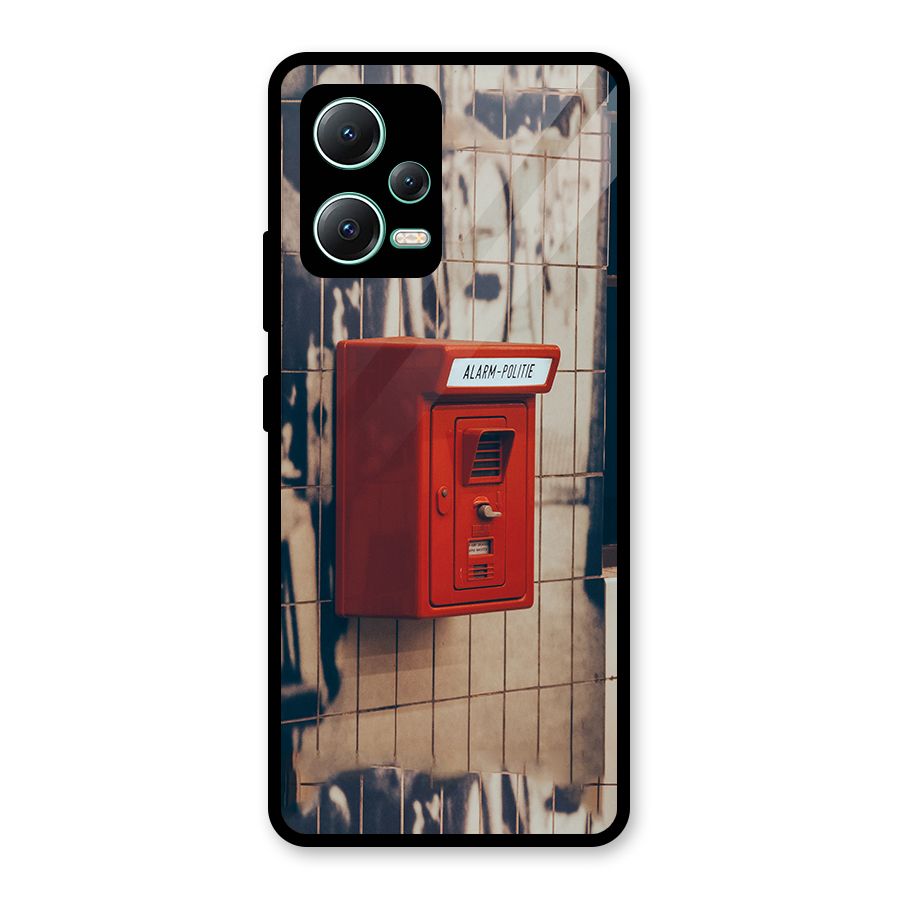 Vintage Alarm Glass Back Case for Redmi Note 12 5G
