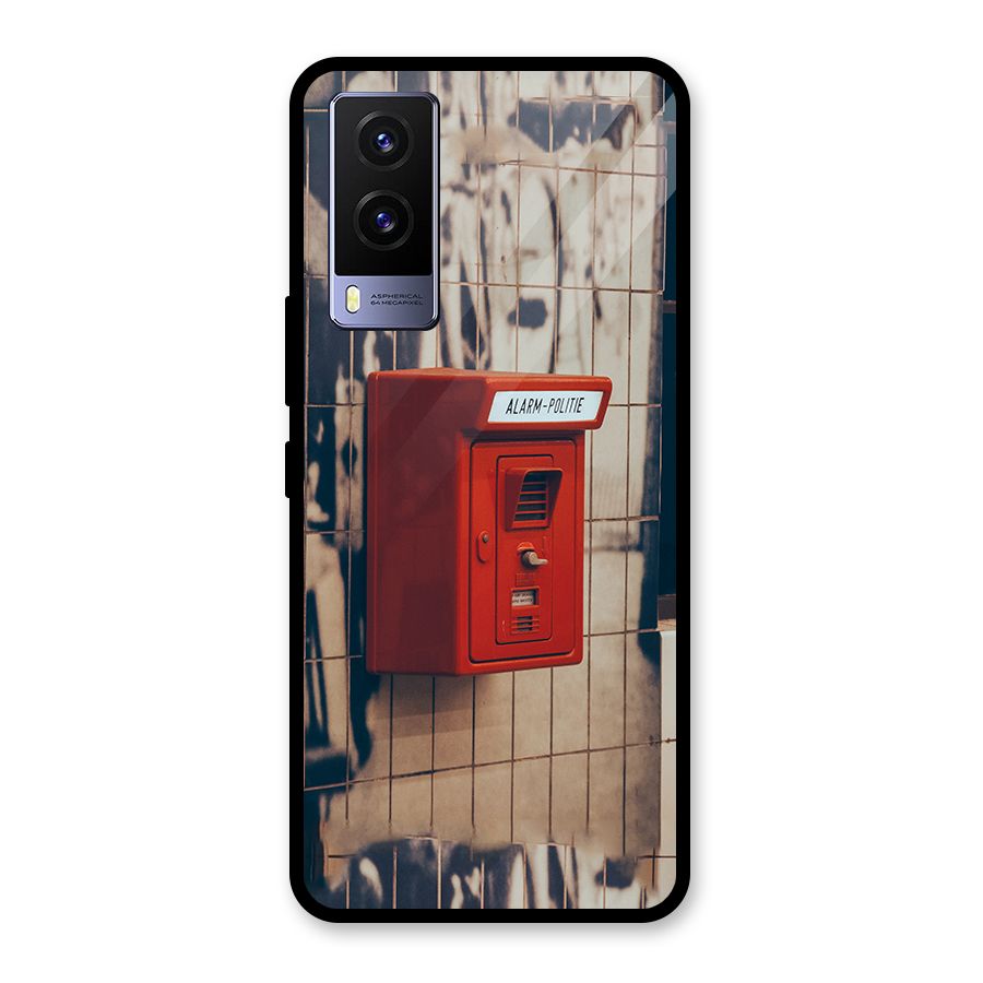 Vintage Alarm Glass Back Case for Vivo V21e 5G