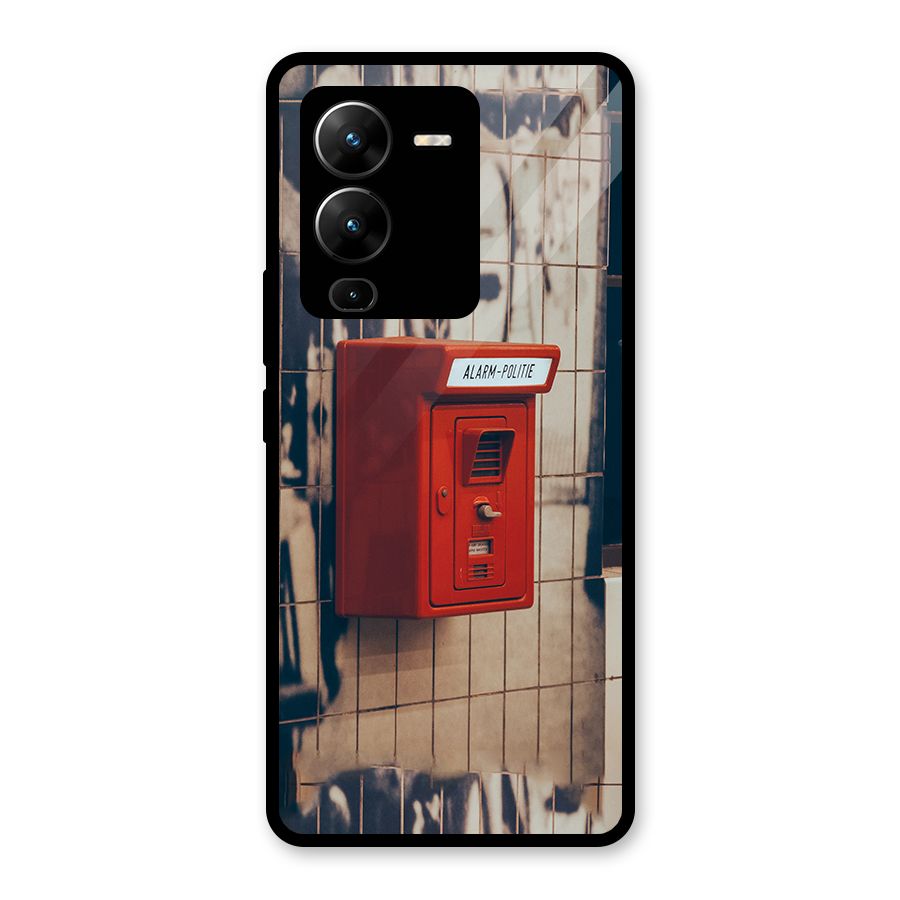 Vintage Alarm Glass Back Case for Vivo V25 Pro