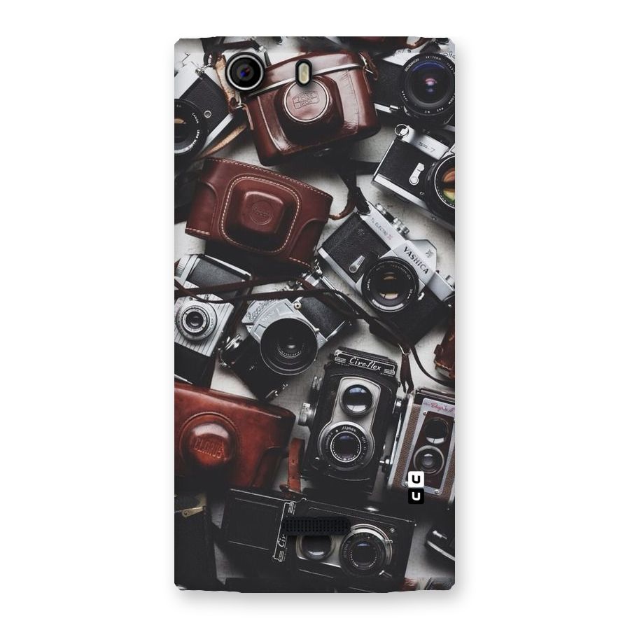 Vintage Beauty Shutter Back Case for Canvas Nitro 2 E311