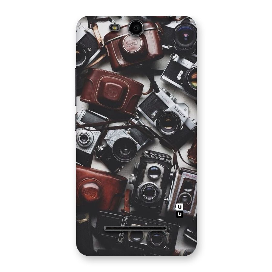 Vintage Beauty Shutter Back Case for Micromax Canvas Juice 3 Q392