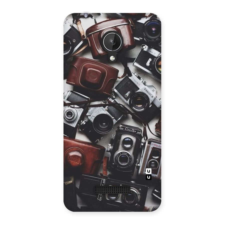 Vintage Beauty Shutter Back Case for Micromax Canvas Spark Q380