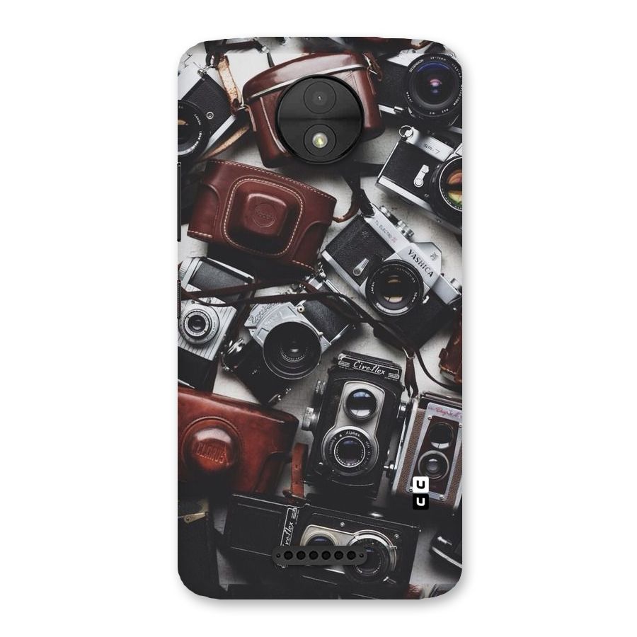 Vintage Beauty Shutter Back Case for Moto C