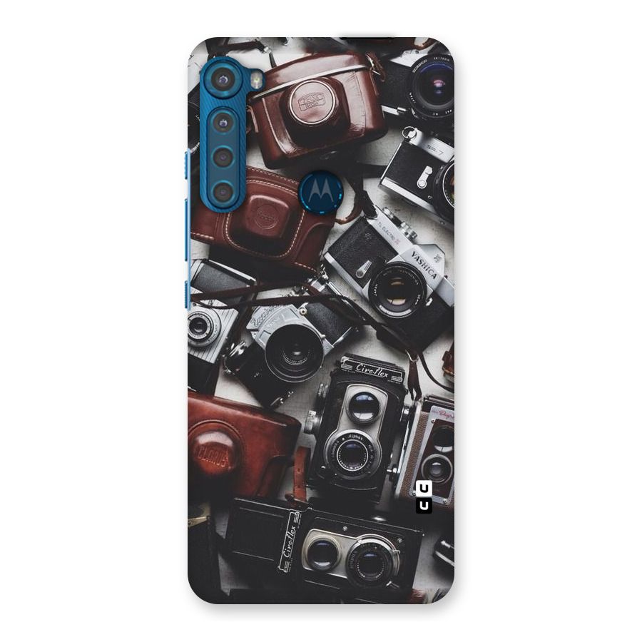 Vintage Beauty Shutter Back Case for Motorola One Fusion Plus