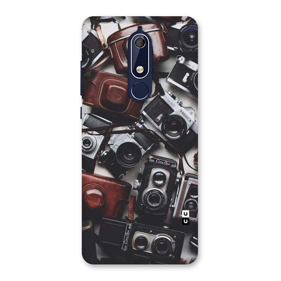 Vintage Beauty Shutter Back Case for Nokia 5.1