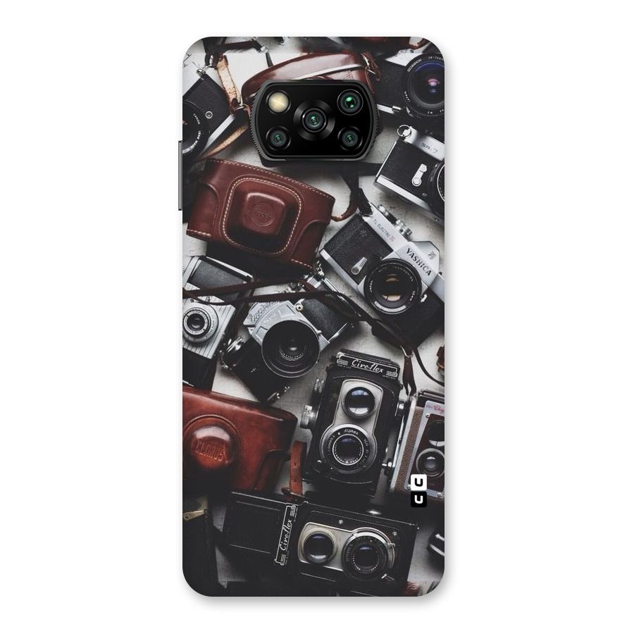 Vintage Beauty Shutter Back Case for Poco X3