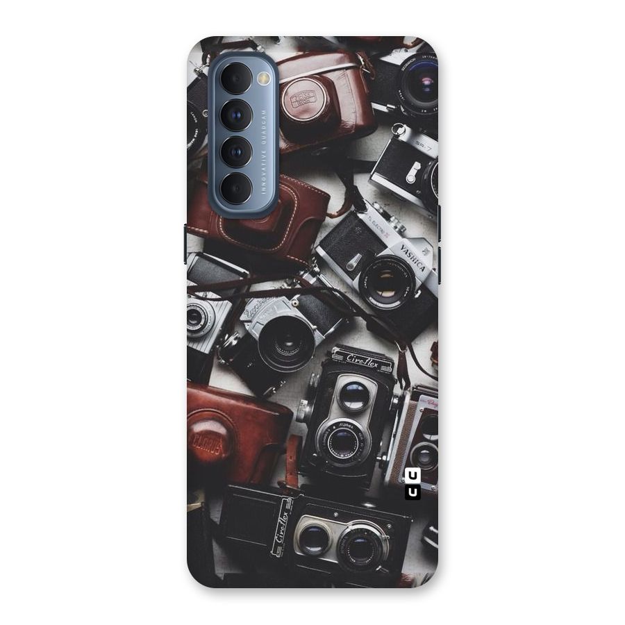 Vintage Beauty Shutter Back Case for Reno4 Pro