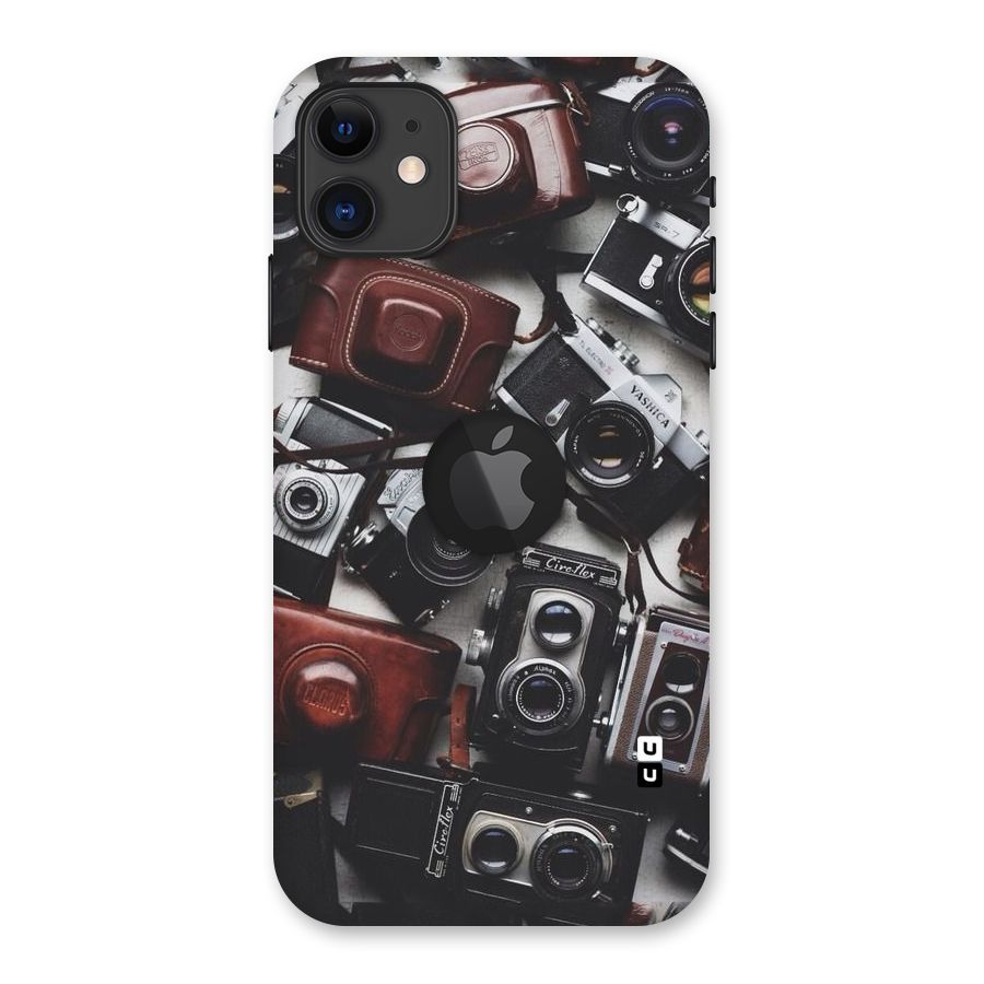 Vintage Beauty Shutter Back Case for iPhone 11 Logo Cut