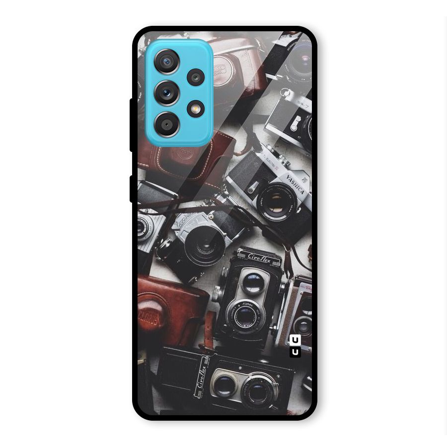 Vintage Beauty Shutter Glass Back Case for Galaxy A52