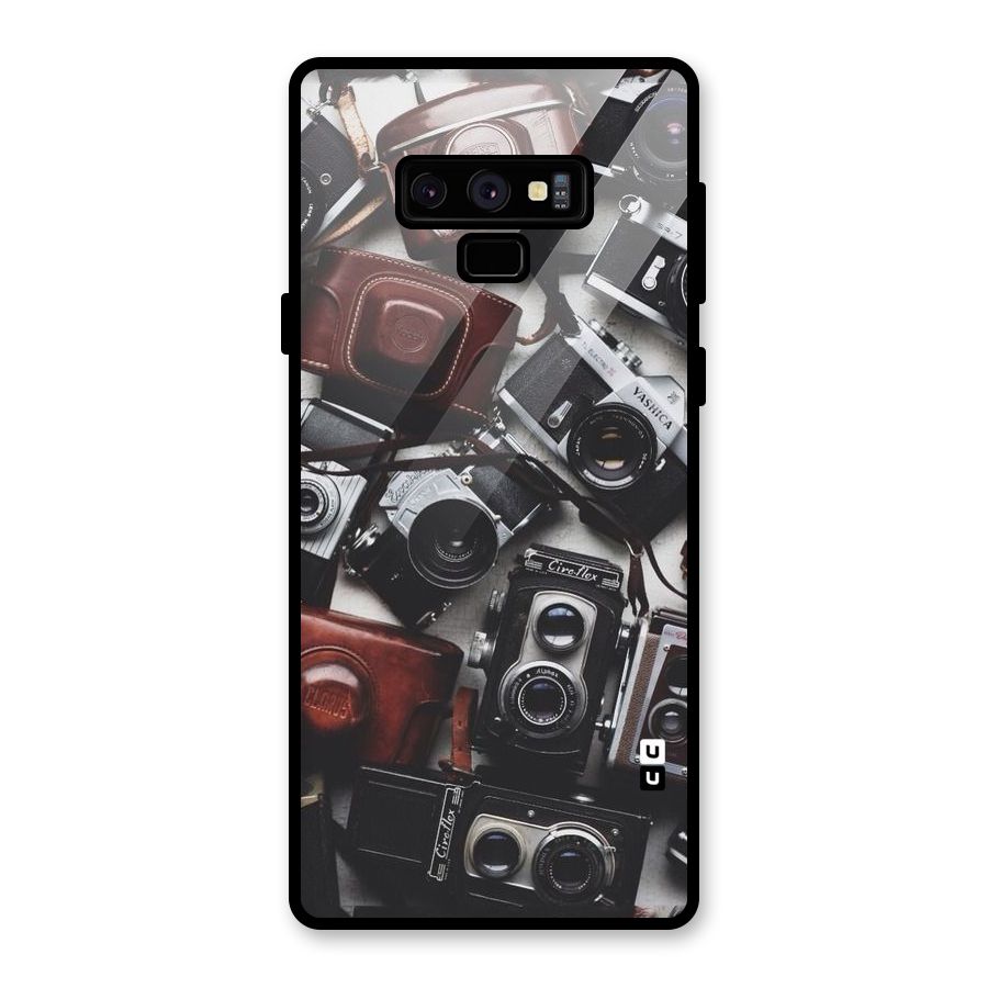 Vintage Beauty Shutter Glass Back Case for Galaxy Note 9
