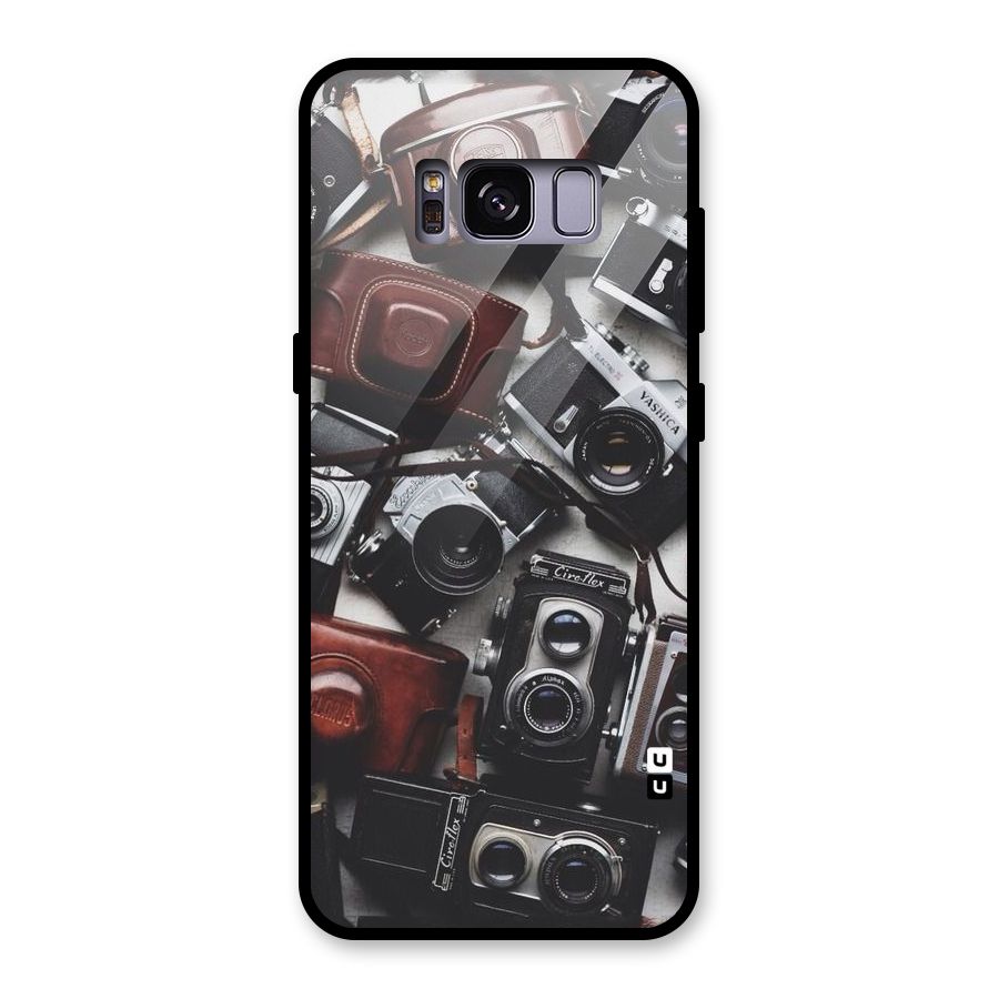 Vintage Beauty Shutter Glass Back Case for Galaxy S8