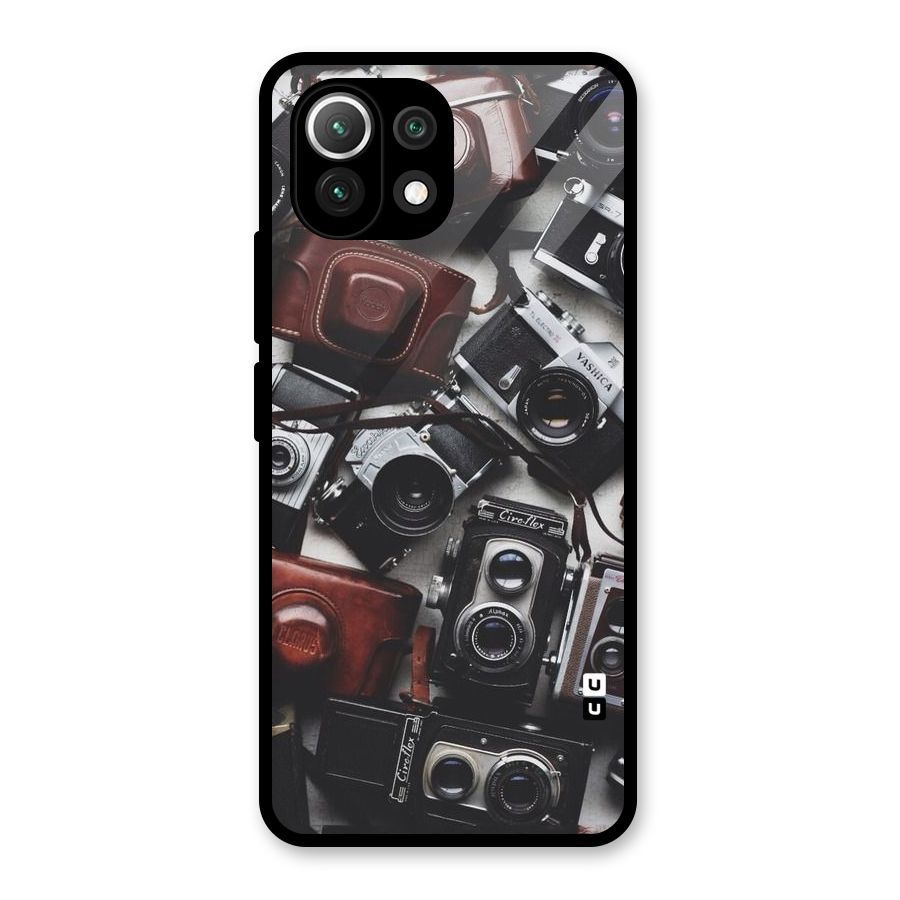 Vintage Beauty Shutter Glass Back Case for Mi 11 Lite NE 5G