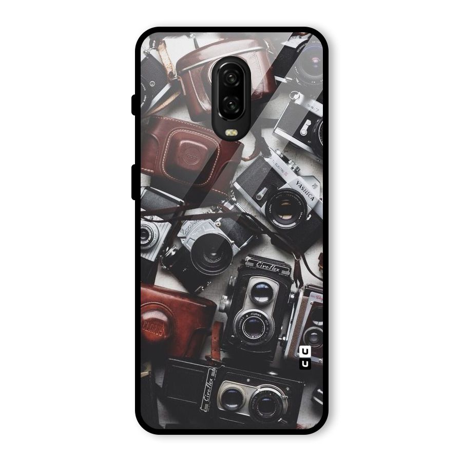 Vintage Beauty Shutter Glass Back Case for OnePlus 6T