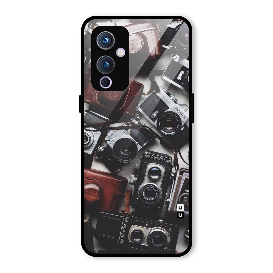 Vintage Beauty Shutter Glass Back Case for OnePlus 9
