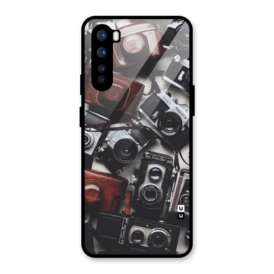 Vintage Beauty Shutter Glass Back Case for OnePlus Nord