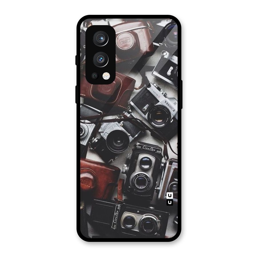 Vintage Beauty Shutter Glass Back Case for OnePlus Nord 2 5G