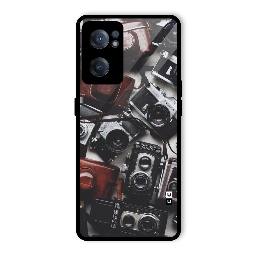 Vintage Beauty Shutter Glass Back Case for OnePlus Nord CE 2 5G