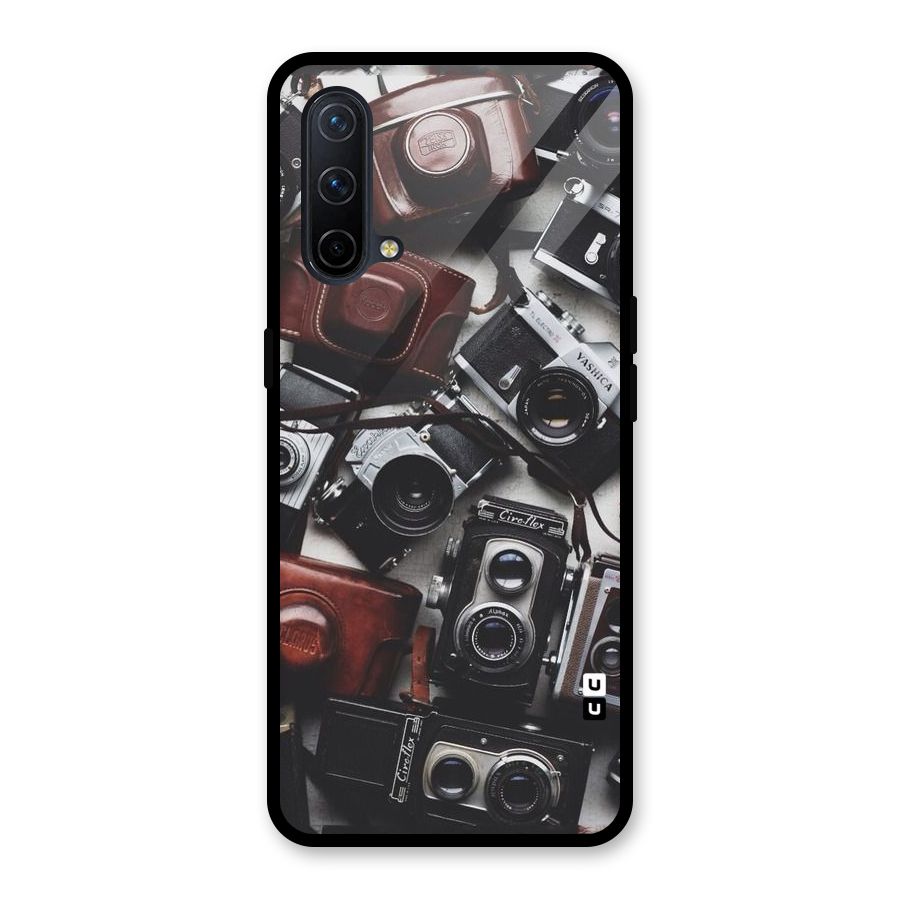 Vintage Beauty Shutter Glass Back Case for OnePlus Nord CE 5G