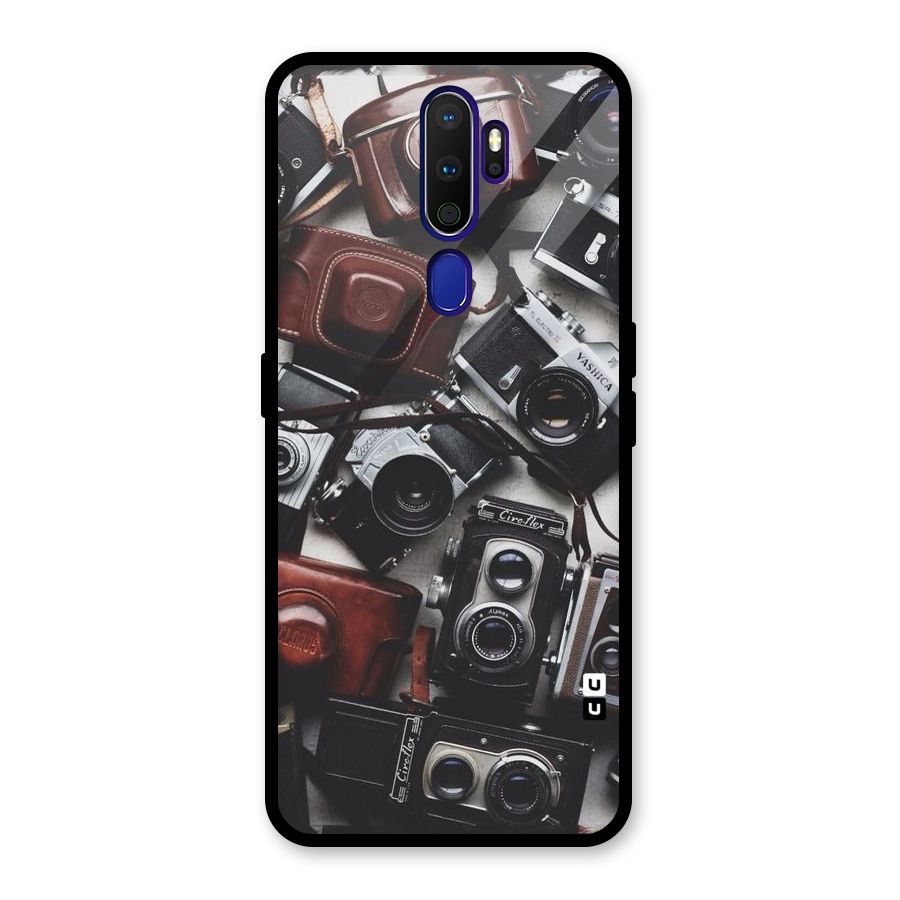 Vintage Beauty Shutter Glass Back Case for Oppo A9 (2020)