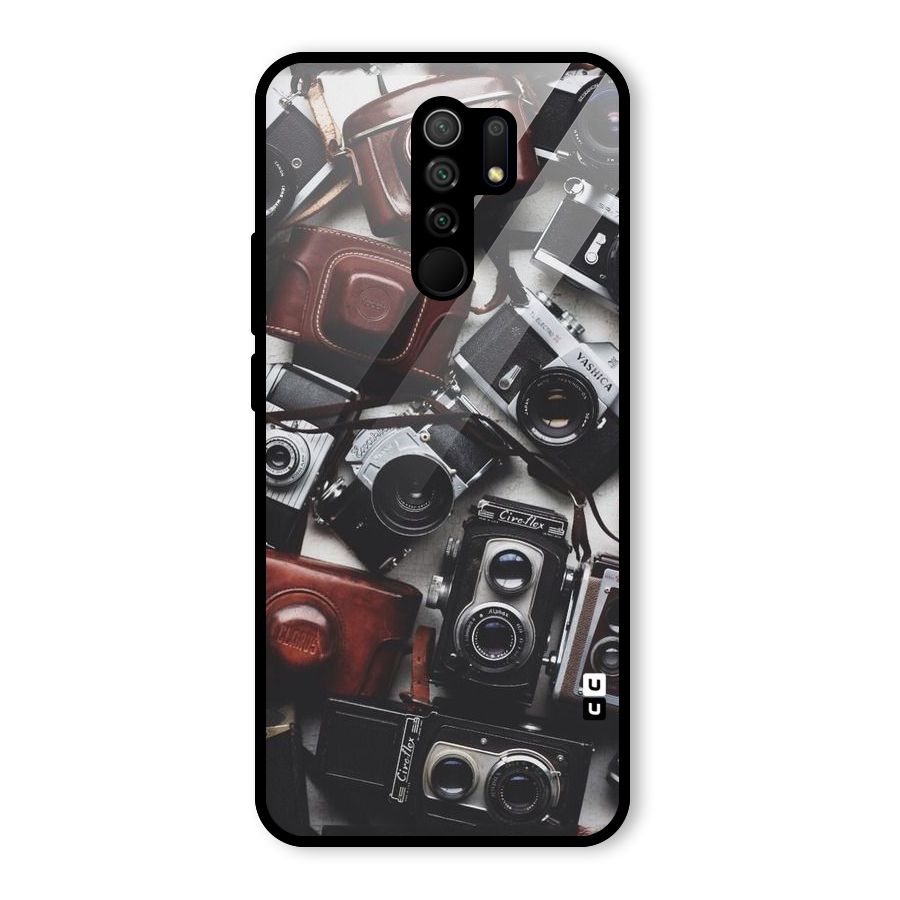 Vintage Beauty Shutter Glass Back Case for Redmi 9 Prime