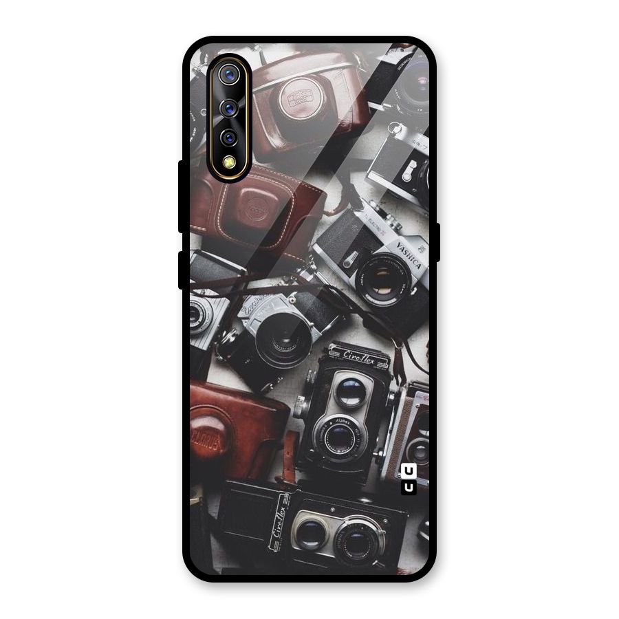 Vintage Beauty Shutter Glass Back Case for Vivo S1