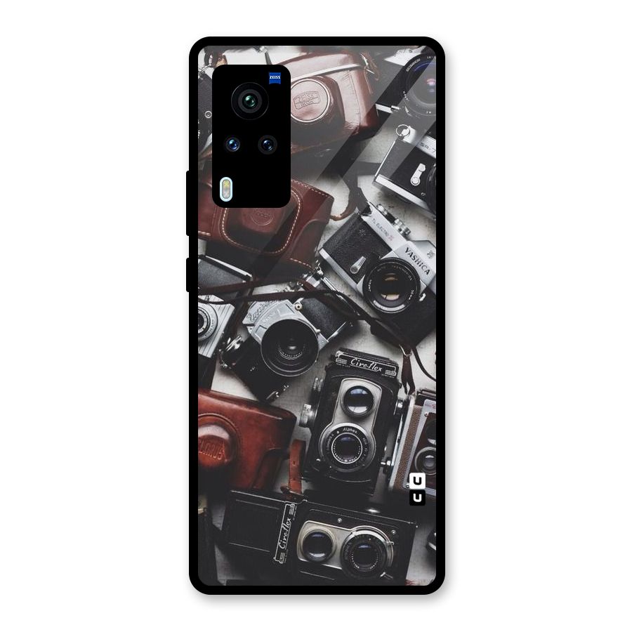 Vintage Beauty Shutter Glass Back Case for Vivo X60 Pro