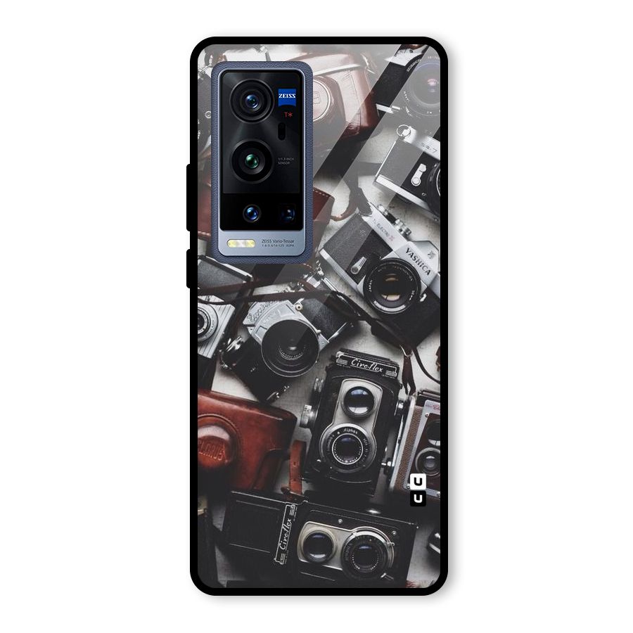 Vintage Beauty Shutter Glass Back Case for Vivo X60 Pro Plus