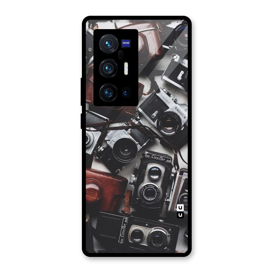 Vintage Beauty Shutter Glass Back Case for Vivo X70 Pro Plus