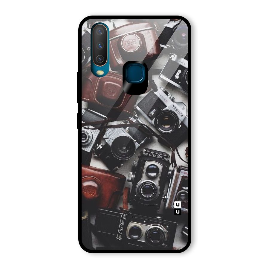 Vintage Beauty Shutter Glass Back Case for Vivo Y17