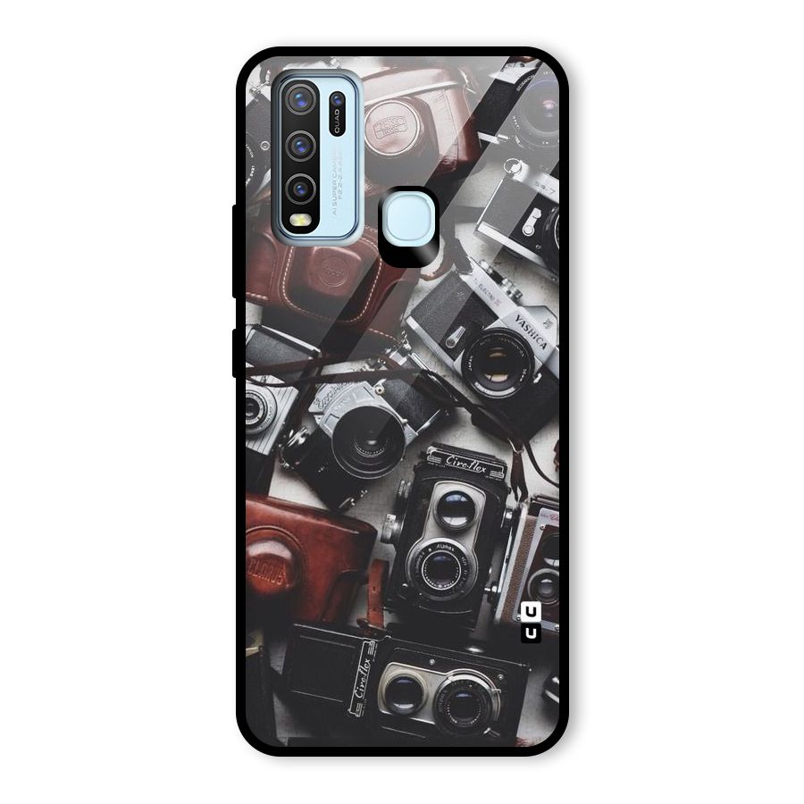 Vintage Beauty Shutter Glass Back Case for Vivo Y30