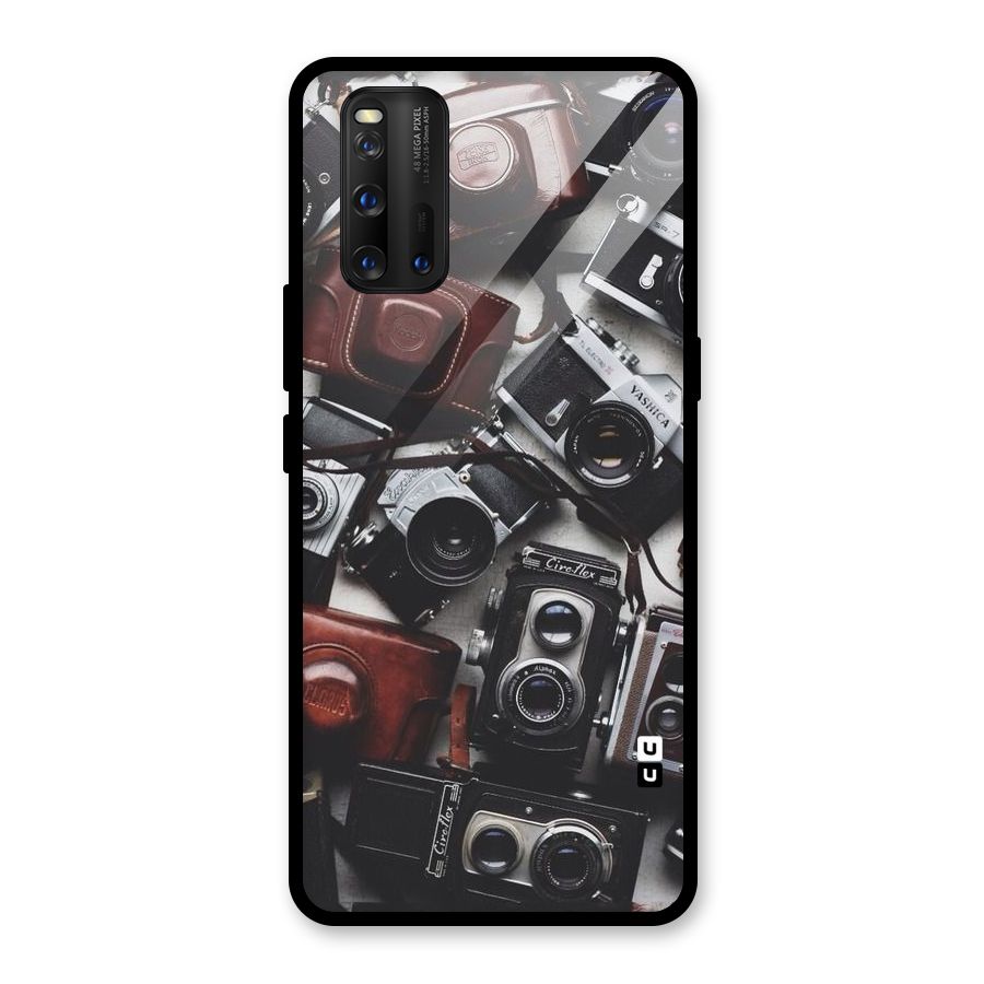 Vintage Beauty Shutter Glass Back Case for Vivo iQOO 3
