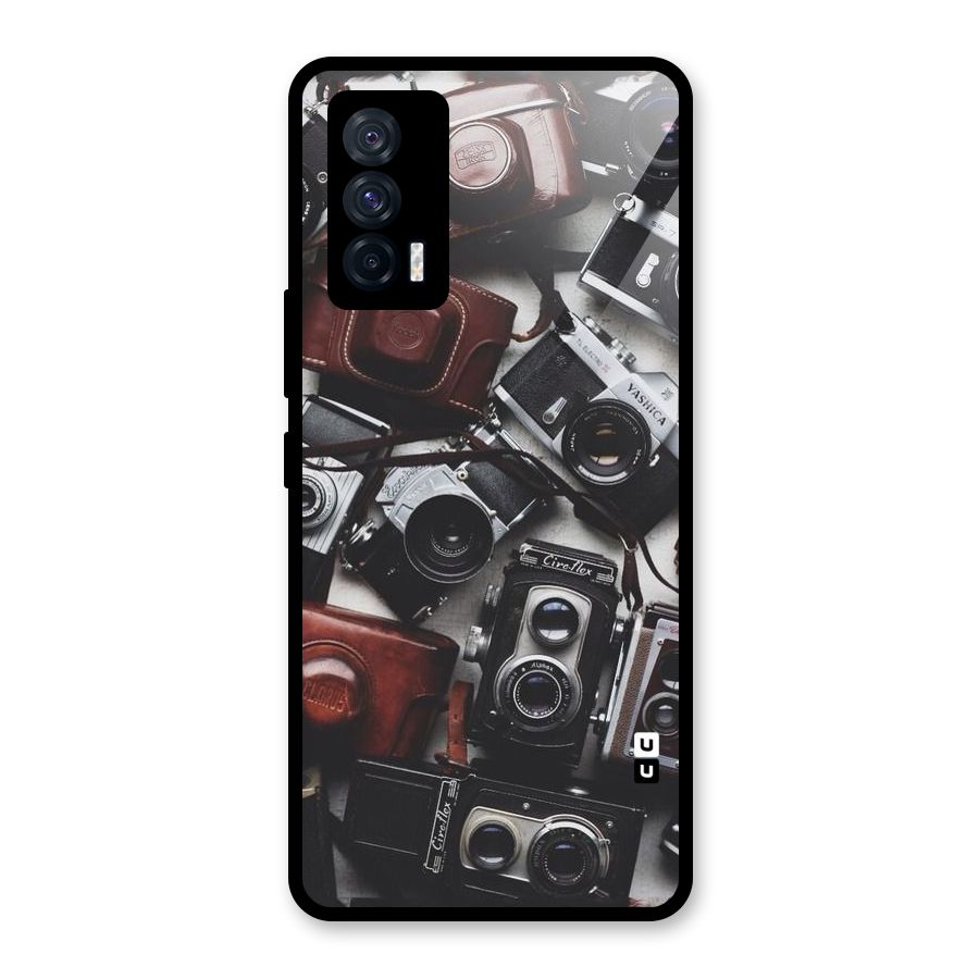 Vintage Beauty Shutter Glass Back Case for Vivo iQOO 7 5G
