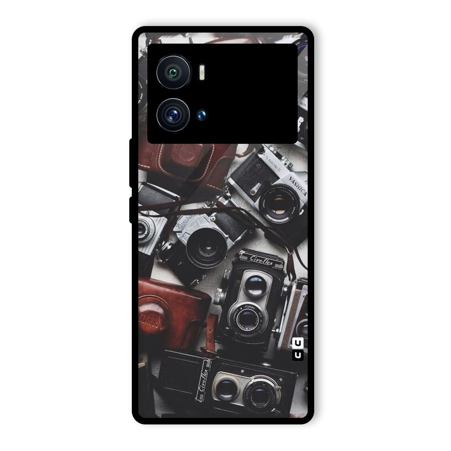 Vintage Beauty Shutter Glass Back Case for Vivo iQOO 9 Pro