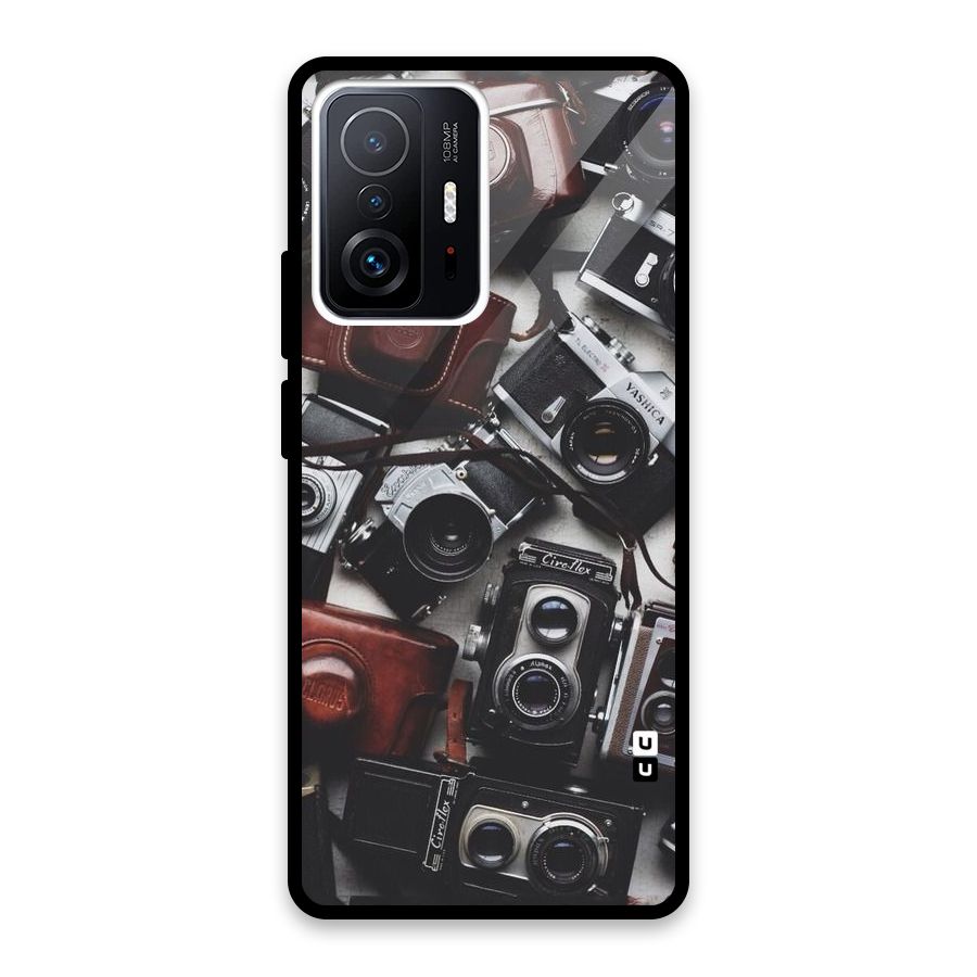 Vintage Beauty Shutter Glass Back Case for Xiaomi 11T Pro