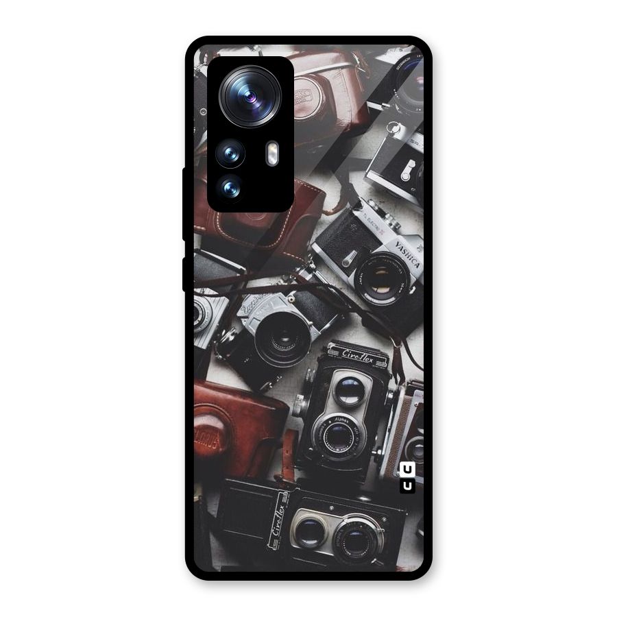 Vintage Beauty Shutter Glass Back Case for Xiaomi 12 Pro