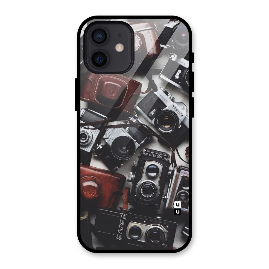 Vintage Beauty Shutter Glass Back Case for iPhone 12