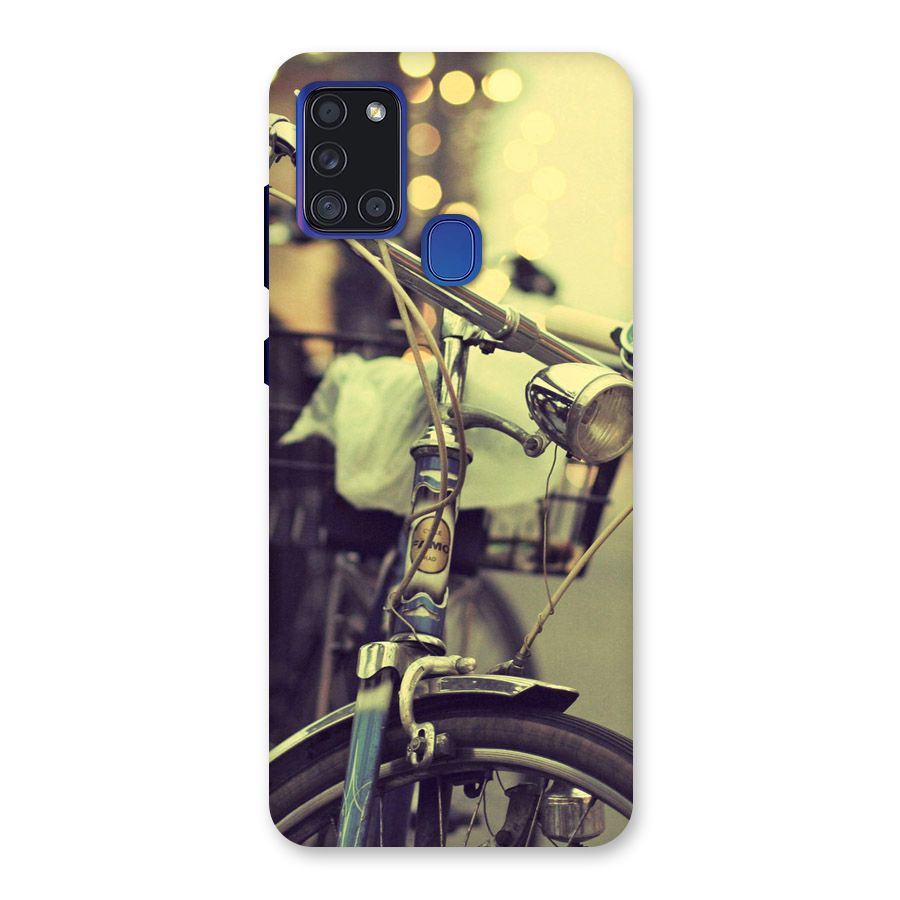 Vintage Bicycle Back Case for Galaxy A21s