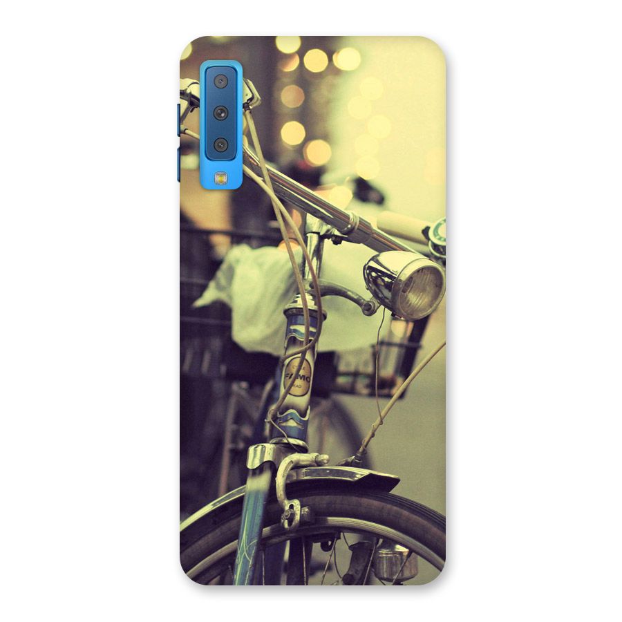 Vintage Bicycle Back Case for Galaxy A7 (2018)
