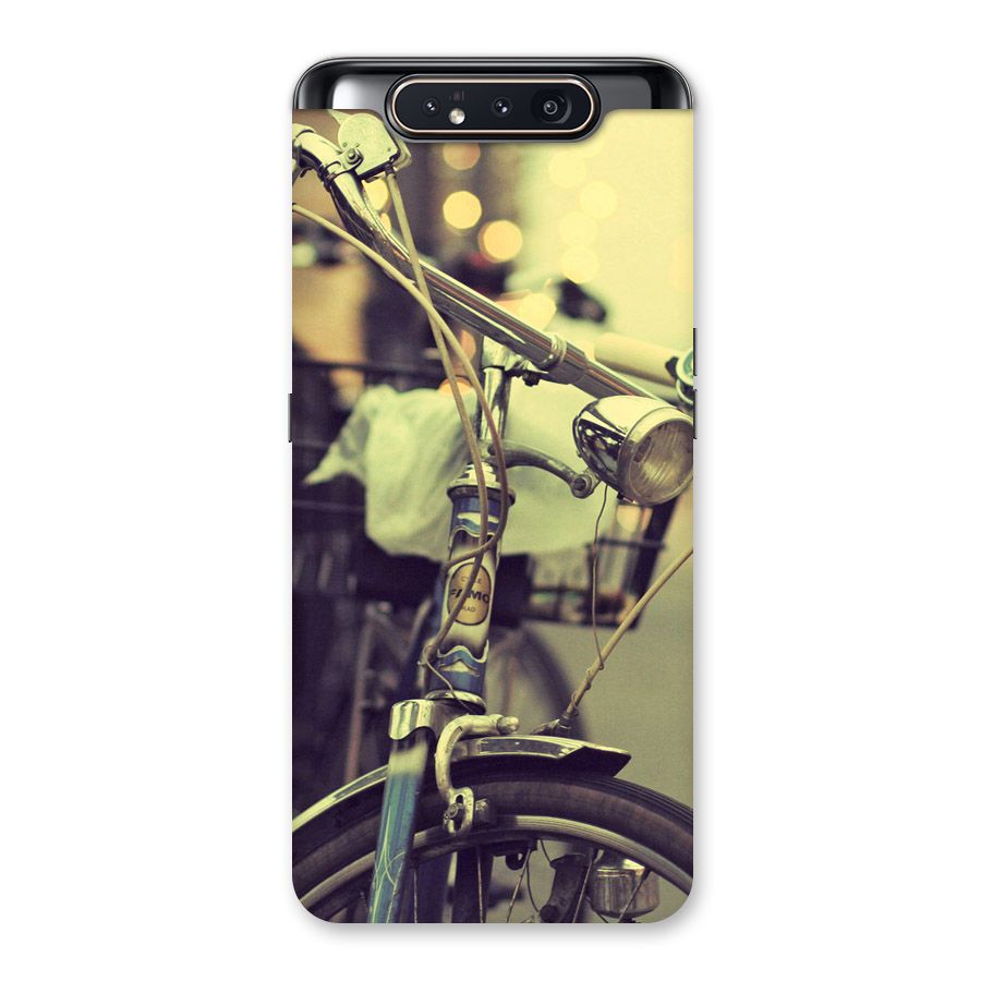 Vintage Bicycle Back Case for Galaxy A80