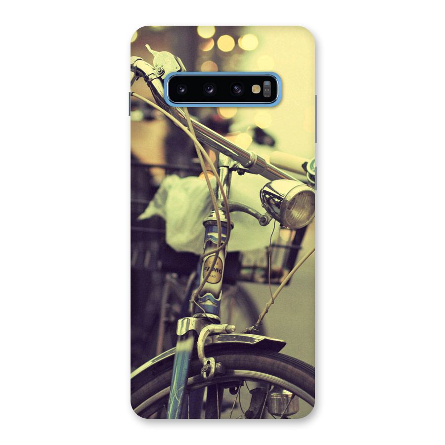 Vintage Bicycle Back Case for Galaxy S10 Plus