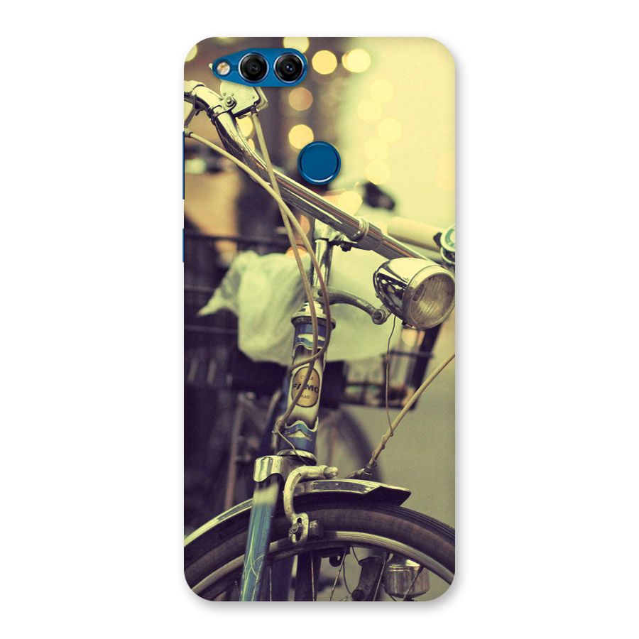 Vintage Bicycle Back Case for Honor 7X