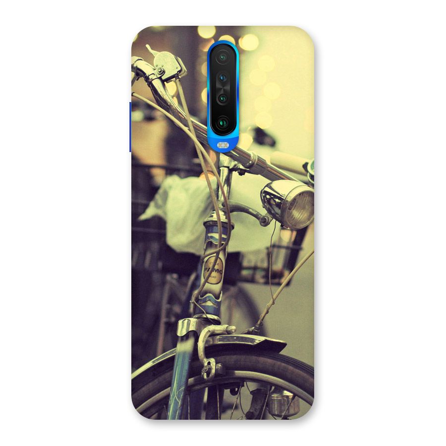 Vintage Bicycle Back Case for Poco X2
