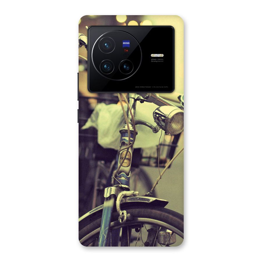 Vintage Bicycle Back Case for Vivo X80