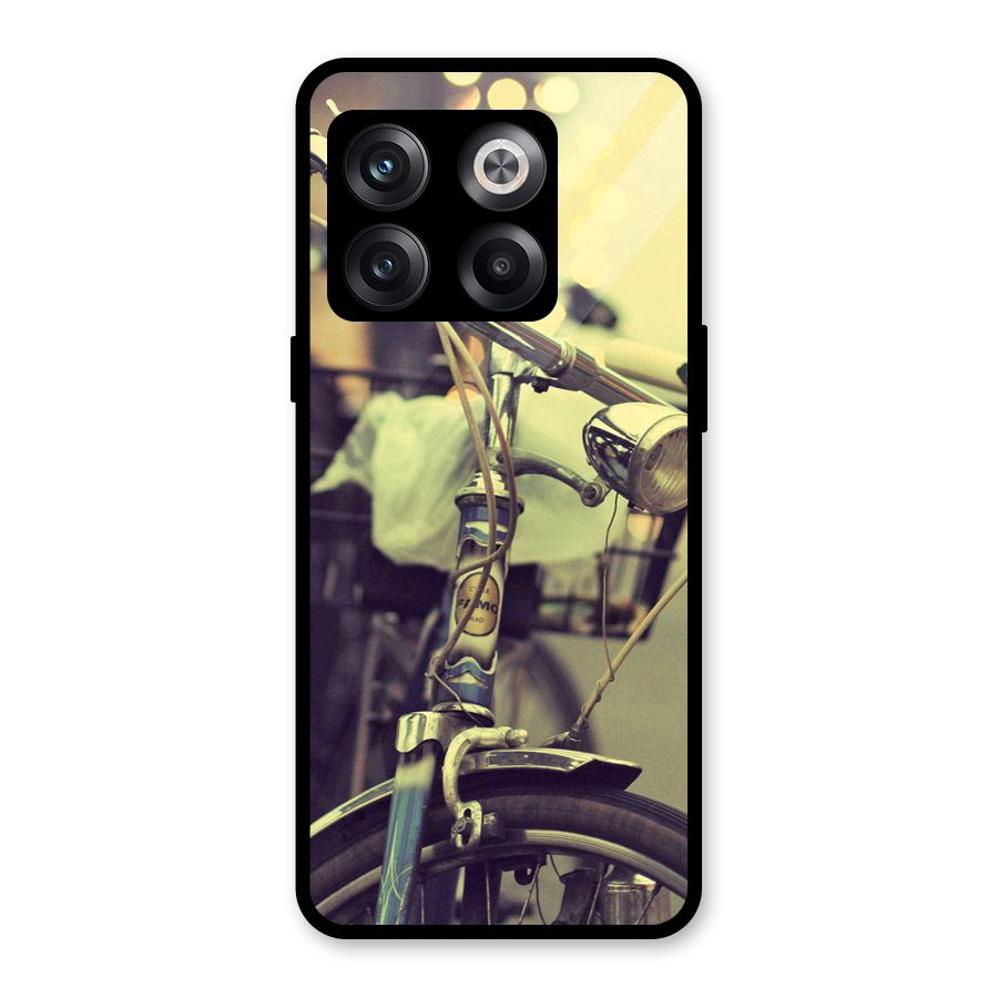 Vintage Bicycle Glass Back Case for OnePlus 10T