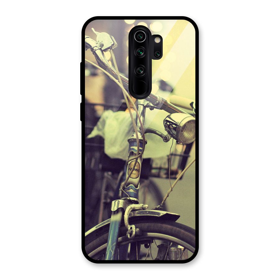 Vintage Bicycle Glass Back Case for Redmi Note 8 Pro