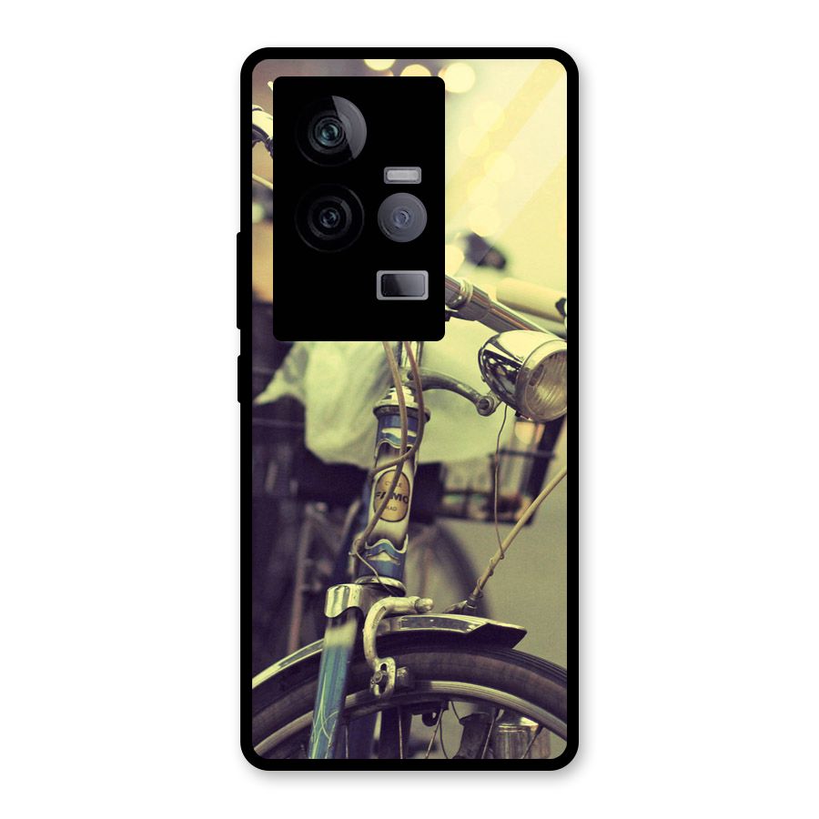 Vintage Bicycle Glass Back Case for Vivo iQOO 11 5G