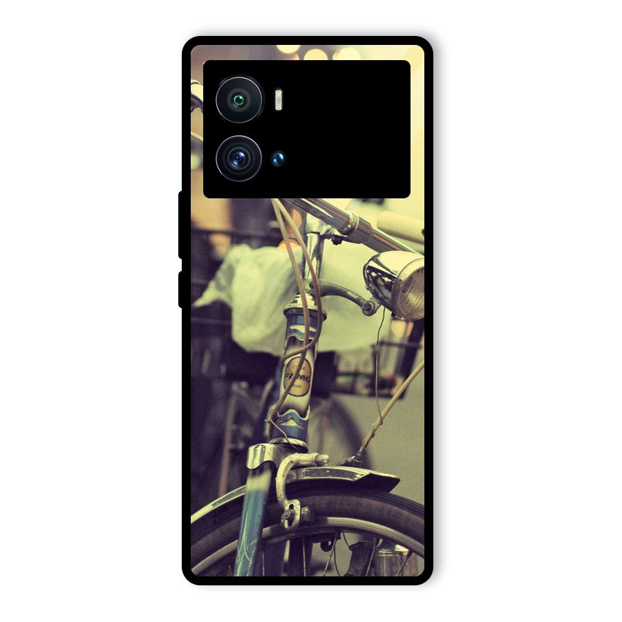 Vintage Bicycle Glass Back Case for Vivo iQOO 9 Pro